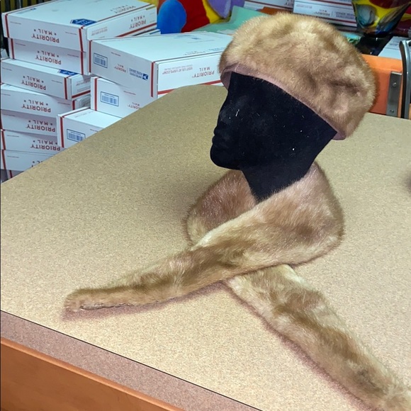 Genuine Mink  Fur Collar - Picture 2 of 7